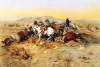 Charles Marion Russell - A Desperate Stand